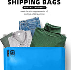 POLYSELLS 500 pcs 10x13 Inches Blue Poly Mailers Shipping Envelopes, Strong Adhesive Sealing, Waterproof, and Tear-resistant Postal Mailing Bags for Clothing, Books, and Accessories
