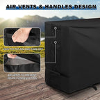 Griddle Cover for Blackstone 1819 Griddle and Charcoal Combo, Grill Cover for Blackstone 17" Propane Griddle and Charcoal Grill Combo-Protective and Waterproof