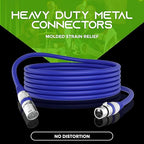 GEARit XLR Male to Female Microphone Cable (100 Feet, 1 Pack) 3-Pin Balanced Shielded Mixer, Recording Studio, Podcast - Blue