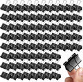 200 Pcs Medium Binder Clips Paper Clips Office Supplies Paper Clamps for Teachers Students School Office Business Paperwork Supplies (Black, 1.25 Inch)