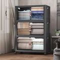 Extra Large Stackable Storage Bins with Lids & Wheels, Foldable Plastic Storage Bins (Dark, 504QT-168QT/42GAL*3Pack)