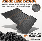 TripleAliners Truck Bed Mat Compatible with 2007-2019 Chevy Silverado/GMC Sierra 1500 2500 3500HD LD Limited Accessories 6.6FT Bed Perfectly Flush All Weather Protection TPE HeavyDuty Pickup Mat