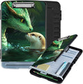 Clipboard with Storage Box & Pen Holder,Heavy Duty Clip Boards 8.5x11 for Nursing,High Capacity,School & Office Supplies,Dragon Otter Water