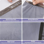 Dasen 500pc Poly Mailers 6x9 Inches,Shipping Envelopes Self Seal Mailers Bags Waterproof and Tear-Proof Packaging Bags, Shipping Bags for Clothing