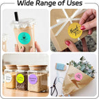 2 inch Dot Stickers Labels Circle Garage Sale Sticker 750Pcs Round Thermal Printer Stickers Printable Writable Price Labels for Yard Sale, Watercolor Green