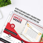 Performore 25 Sheet Protectors, Landscape Clear Sheet Protectors 8.5 X 11 Inch for 3 Ring Binder, Plastic Sheet Sleeves, Top Loading with 3 Hole-Punched Archival Safe, Non-Stick and Long-Lasting