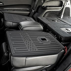 Kick Mats Backrest Mats for 2016-2025 2026 Dodge Durango 6 Seats Captain Chairs Car Mat Accessories, All Weather TPE Seat Back Covers GT RT CITADEL SRT 392 Hellcat(6 Seats 2nd Row Kick Mats)