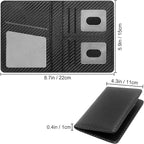 Car Registration and Insurance Holder with Magnetic Shut, Vehicle License Document Glove Box Compartment Organizer - For Documents, License, Cards