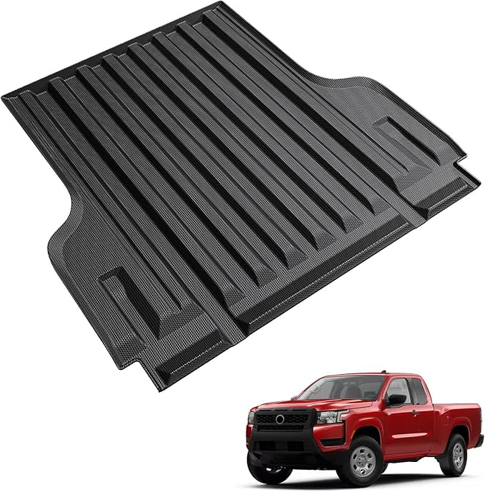 Truck Bed Mat for Nissan Frontier 2022-2026, All Weather Truck Bed Liner for 2026 2025 Nissan Frontier Accessories, 5FT TPE Cargo Liner Truck Mat