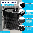 Black Plastic Clipboards (Set of 12) Multipack - 12.5x9 Inch Clipboard Holds 100 Sheets, Low Profile | Colored Acrylic Clip Boards in Bulk for Kids & Professionals