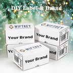 WIFTREY 40 Pack 6x4x3 Small Shipping Boxes for Packing Small Business, White Corrugated Cardboard mailing Box for Shipping