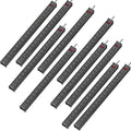 10-Pack Long Surge Protector Power Strip,16 Outlet Heavy Duty Power Strip Metal Power Bar,10 FT Long Extension Cord with Circuit Breaker for Garage,Workshop, 125V/1875W, ETL Listed, Black