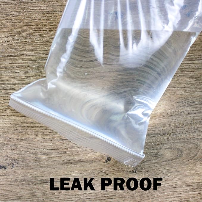 6" X 9" (1000 Bags) 2 Mil Clear Reclosable Zip Plastic Poly Bags with Resealable Lock Seal Zipper