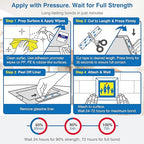 Double-Sided Removable Tape – 1" x 16.5 FT Heavy Duty PE Foam Mounting Tape with Adhesion Promoters – Wall-Safe Waterproof Damage-Free for Posters, Picture Hanging & Painted Walls