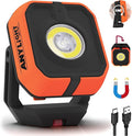 Work Light, Magnetic Rechargeable Light with 4 Modes & 150°Rotatable, 1200LM Waterproof Portable Light with 360° Rotating for Emergency Car Repair, Grill, Outdoor Work (1 PK Upgrade)