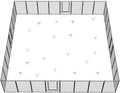 FXW Garden Fence Outdoor for The Yard – 50in(H) x 83.5ft(L) Heavy Duty Metal Animal Barrier for Dog and Rabbit, Decorative Dog Fence, 32 Panels, Black
