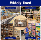 200 Pcs Plastic Wire Shelf Label Holders with 200 Blank Cards - Reusable Snap Lock Price Tag Holders for Supermarket, Retail Store, Pantry Organization - Tight Grip for Wire Shelving (3" x 1.34")