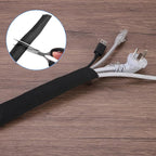 MECCANIXITY Braided Cable Sleeves Heat Shrinkable Fabric Sleeving, 2" 40ft Black 2:1 Ratio Heat Shrinkable Cord Protector for Harness Cable, Network Cable Protection, Cable Management