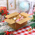 Famagic Small Shipping Boxes 6x6x6 Inch 10 Pack Brown Box Corrugated Cardboard Boxes for Packaging Small Business, Mailing Boxes for Shipping