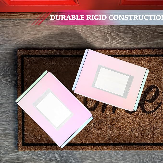 Spakon 50 Packs Shipping Boxes Cardboard Corrugated Mailer Packaging Boxes for Small Business Cute Small Box Cardboard Carton Box Mailers for Packaging Product(Candy Color,9 x 6 x 2.36 Inches)