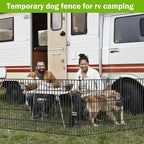 5 Panels No Dig Decorative Outdoor Garden Fence for Yard, 48 in(H) X 13.13 ft(L) Animal Barrier Fencing Rustproof Metal Wire Panel Border for Dog, Rabbits, and Patio Temporary Ground Stakes