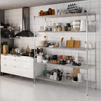 24" Deep x 72" Wide x 86" Height Wire Shelving Kit | 5-Tier | NSF Commercial Storage Rack Unit