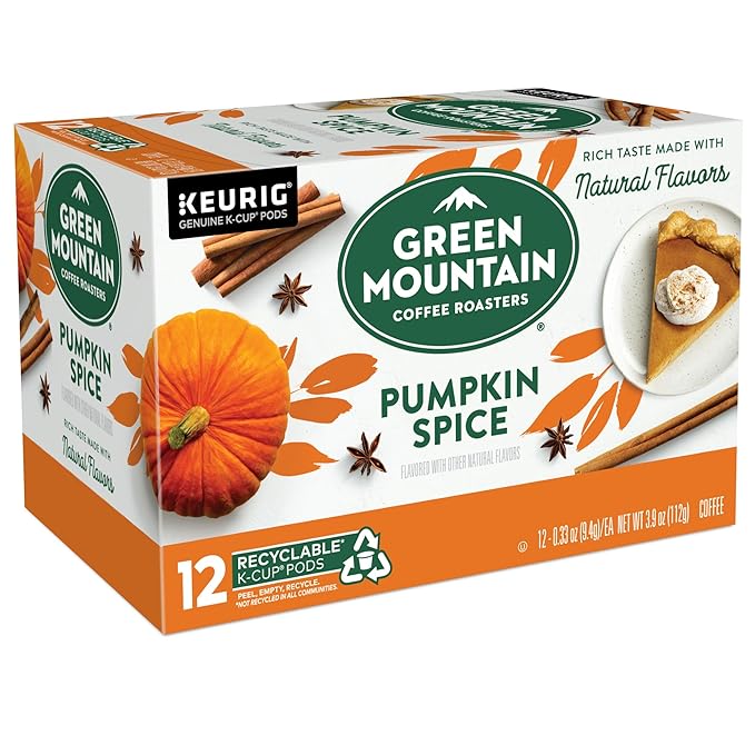Green Mountain Coffee Roasters Seasonal Selections Pumpkin Spice 12 Count