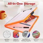 Dexas Slimcase 2 Plastic Clipboard with Storage and Side Opening