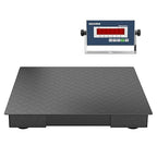 24"x24" Industrial Floor Scale, Precision Pallet Scale with Digital Indicator, Heavy Duty Weighing Scale for Floor Bench Office Weight Weighing, 2500 lb x 1 lb, Black