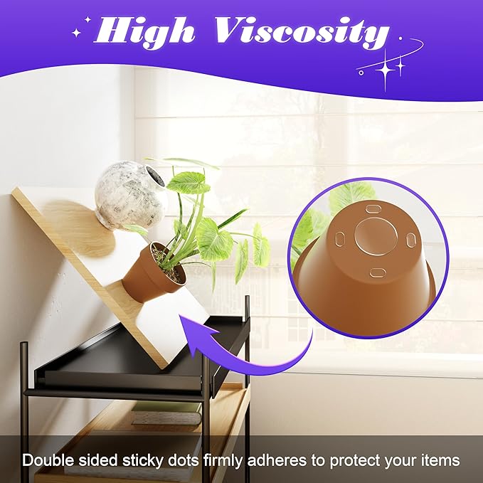 252pcs Car Easy-Pull Sticky Putty Clear Double Sided Removable, No Residue Glue Adhesive Double Sided Tape for Car, Walls, Holiday Decor, Balloons, Posters, Crafts & Classroom Decor, 3 Sizes