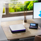 Digital Wireless Shipping Postal Scale 110lbs/0.1oz Accurate,Foldable LCD,Package Scale with Stainless Steel/5 Units/Tare/Hold Function,Postage Scale for Packages,Mail Scale,Black+Purple