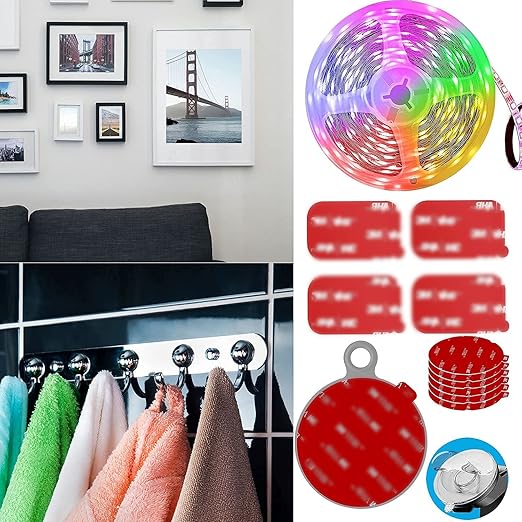 Double Sided Tape Heavy Duty 30pcs 1in x 1in Mounting Tape Pad Sticker Strong Adhesive Tape Waterproof Foam Tape for Indoor and Outdoor…