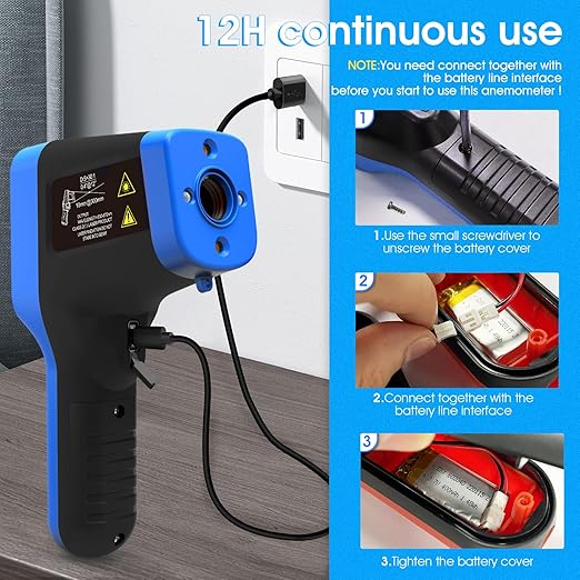 AIOMEST High Temp Thermometer Gun -58℉~2912℉, Pyrometer D:S=30:1 Dual Laser Industrial IR Temperature Meter w/Touch Buttons (NOT for Human Temp)