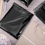 Outus 120 Pcs Poly Mailer Envelope 4 Sizes Shipping Bags Self Adhesive Clasp Envelope Self Adhesive Tear Proof Mailing Covers(8 x 12 In, 10 x 14 In, 13 x 18 In, 15 x 20 in,Black)