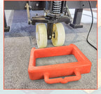 ROBLOCK Pallet Jack Chock Heavy Duty Wheel Chock, Pallet Jack Stopper for Truck 14.2" Length x 11.2" Width x 2" Height (1 Pack, Orange)