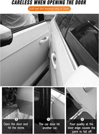 MYFAMIREA Car Door Invisible Anti-Collision Self Adhesive Seal Strip Seal Weather Strip Scratch Resistant Transparent Fit for Most Car, Protect The Car Body and Door(33Ft x 4In)