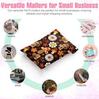 10x13 Poly Mailers – Cottagecore Mushrooms – Waterproof, Tear-Resistant Shipping Bags with Adhesive Seal – 50 Pack – Package Mint