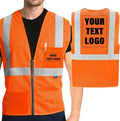 AYKRM 2 Pockets Reflective Safety Vest High Visibility Class II Mesh Vest for Women & Men Meets ANSI Standards