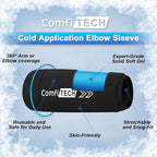 ComfiTECH Elbow Ice Pack Wrap, Multi-Use Ice Pack for Elbow, Arm, Knee and Calf, Flexible Ice Sleeve for Tennis Elbows, Golfers Arm, Muscle Relaxation, Large