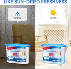 14 Pack Moisture Absorbers, 14 OZ Humidity Absorber Bucket, Moisture Absorbers for Closet, Dehumidifier Bucket for Wardrobes, Kitchens and Bathrooms, Fragrance Free Humidity Absorber