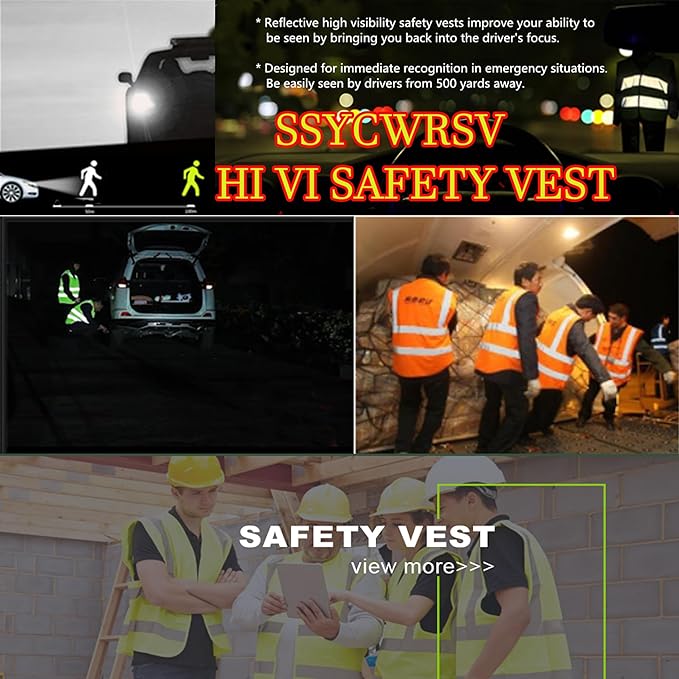 Personalized High Reflective Safety Vest Custom Hi Vis Safety Vest Men Women Construction Workwear Security Vest