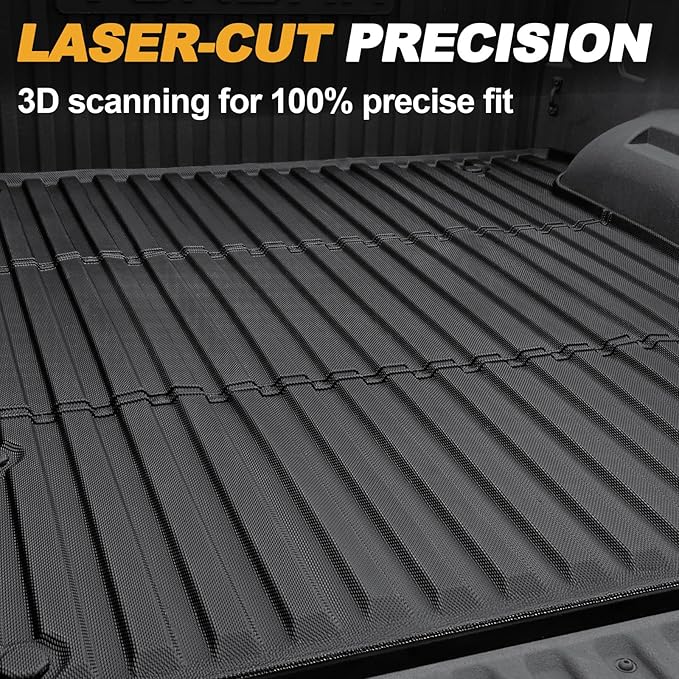 Truck Bed Mat for Toyota Tundra 2022-2026, All Weather Truck Bed Liner for 2026 2025 Toyota Tundra Accessories, 5.5FT TPE Cargo Liner Truck Mat