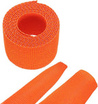 MECCANIXITY Braided Cable Sleeves Heat Shrinkable Fabric Sleeving, 7/8" 3ft Orange 2:1 Ratio Heat Shrinkable Cord Protector for Harness Cable, Network Cable Protection, Cable Management