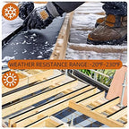 Butyl Deck Tape 2" x 50' with 2 Rolls, Joist Tape 2 inch for Decking, Waterproof and Anti-Corrosion Flashing Tape for Deck, Joist, Roofs, Beams, RV, Doors, and Fences