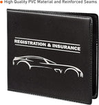 CANOPUS Car Registration and Insurance Holder, Car Document Holder, Vehicle Registration and Insurance Card Holder, Wallet for Auto, Trailer, Motorcycle, Truck, Vehicle Paperwork Organizer (2 Pack)