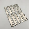 Shuokecrafts10 Pack Metal Clipboard Clips with Rubber Grips and Hanging Hole (12cm with Hook)