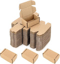 Ellbest 50Pcs Foldable Kraft Boxes Rectangular Boxes Recyclable Cardboard for Packing, Shipping, storaging Lightweight Item 2.8x1.6x1.1 inches