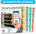 SmartLabels – Etiquetas QR en Español | Paquete de 48 | Etiquetas QR Multicolor | Calcomanías con App para Inventario Fácil, Organización de Bodegas o Etiquetas de Mudanza