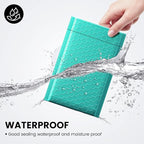 Fuxury Bubble Mailers 4x8 Inch Teal 200 Pack Padded Envelopes Usable Size 4x7" Thick Mailing Envelopes Bubble Opaque Padded Mailers Shipping Bags for Mailing Jewelry Makeup Small Business#000