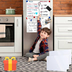 Magnetic Whiteboard for Fridge, 2 Pack 12x16 Inch Dry Erase Board for Refrigerator, Kitchen Organizer & Planner with 3 Markers, Eraser & 4 Magnets